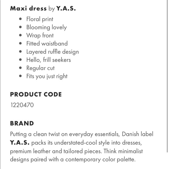 Y.A.S. Floral Maxi Dress - Picture 5 of 6